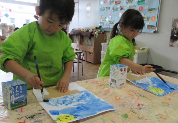 お月見製作《年中組》