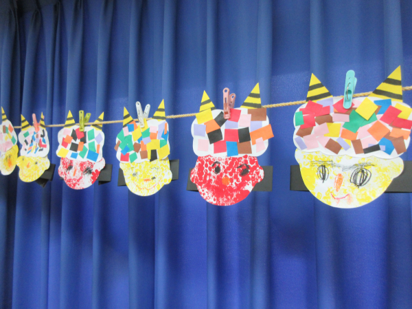 鬼のお面製作～年少組～